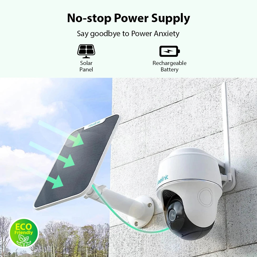 5-Year Unlimited Data with Reolink Security Camera Bundle, 4G LTE Outdoor Solar Wireless Surveillance Camera, Plug and Play