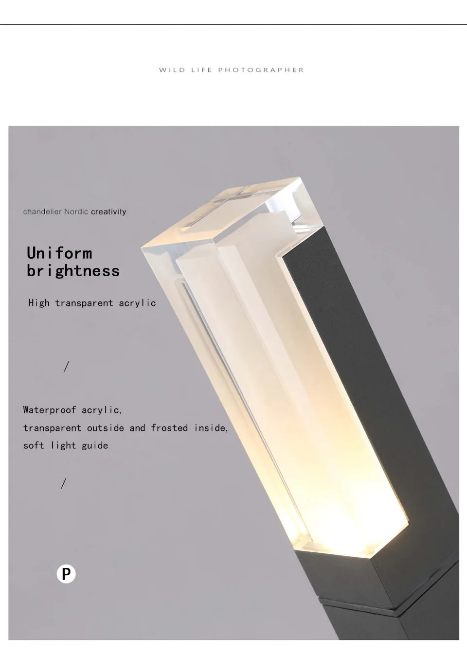 Outdoor Waterproof IP65 10W LED Lawn Lamp New Style Aluminum Pillar Garden Path Square Landscape Lawn Lights AC85-265Pillar Lamp