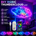 3D Cloud Lightning Light Remote APP Control Thundercloud LED Light Music Sync Multicolor Smart DIY Cotton Thunder Cloud Light