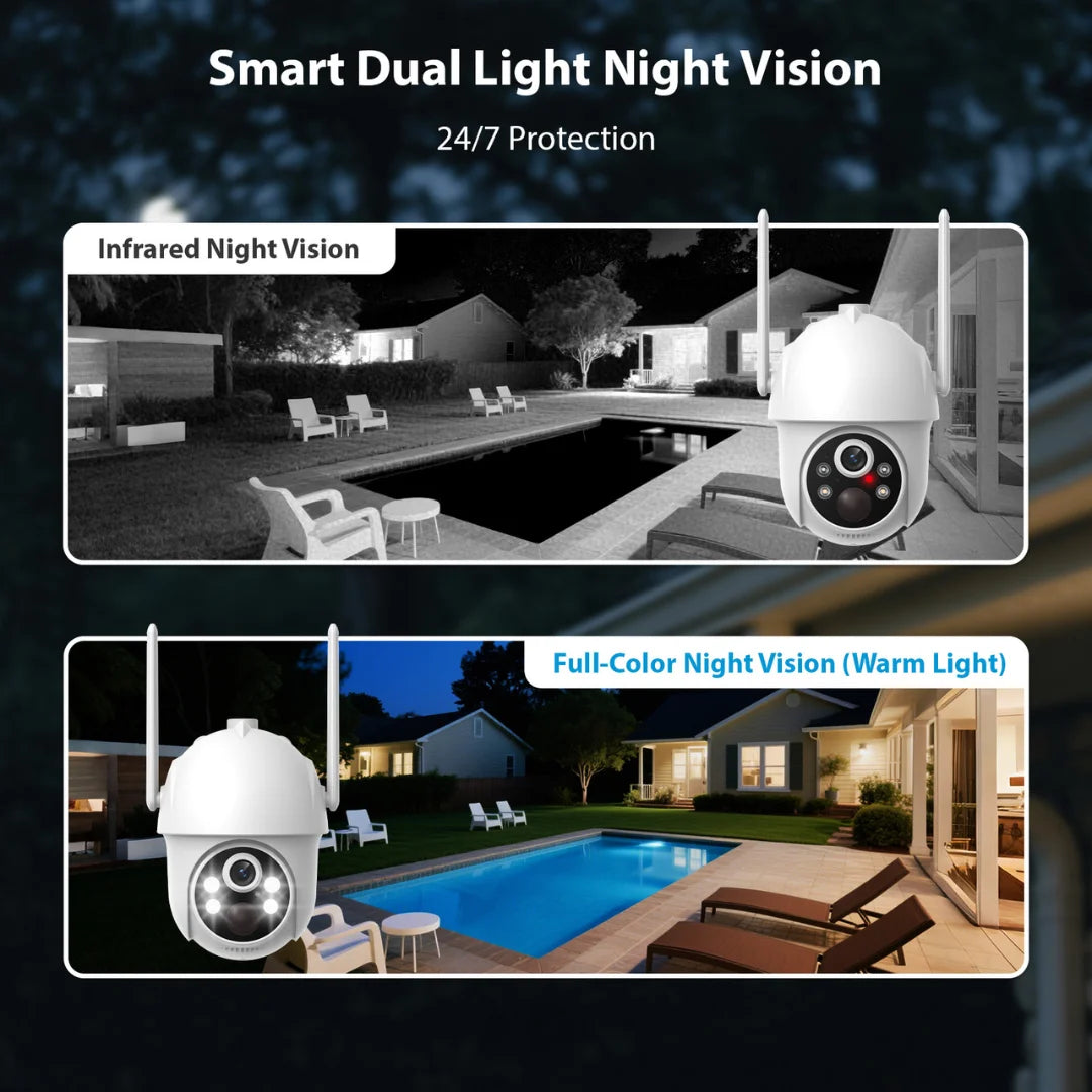 4G Wireless Solar Power Outdoor Security Camera PIR Human Detection Night Vision Waterproof Two-Way Talk IP Camera with SIM Card