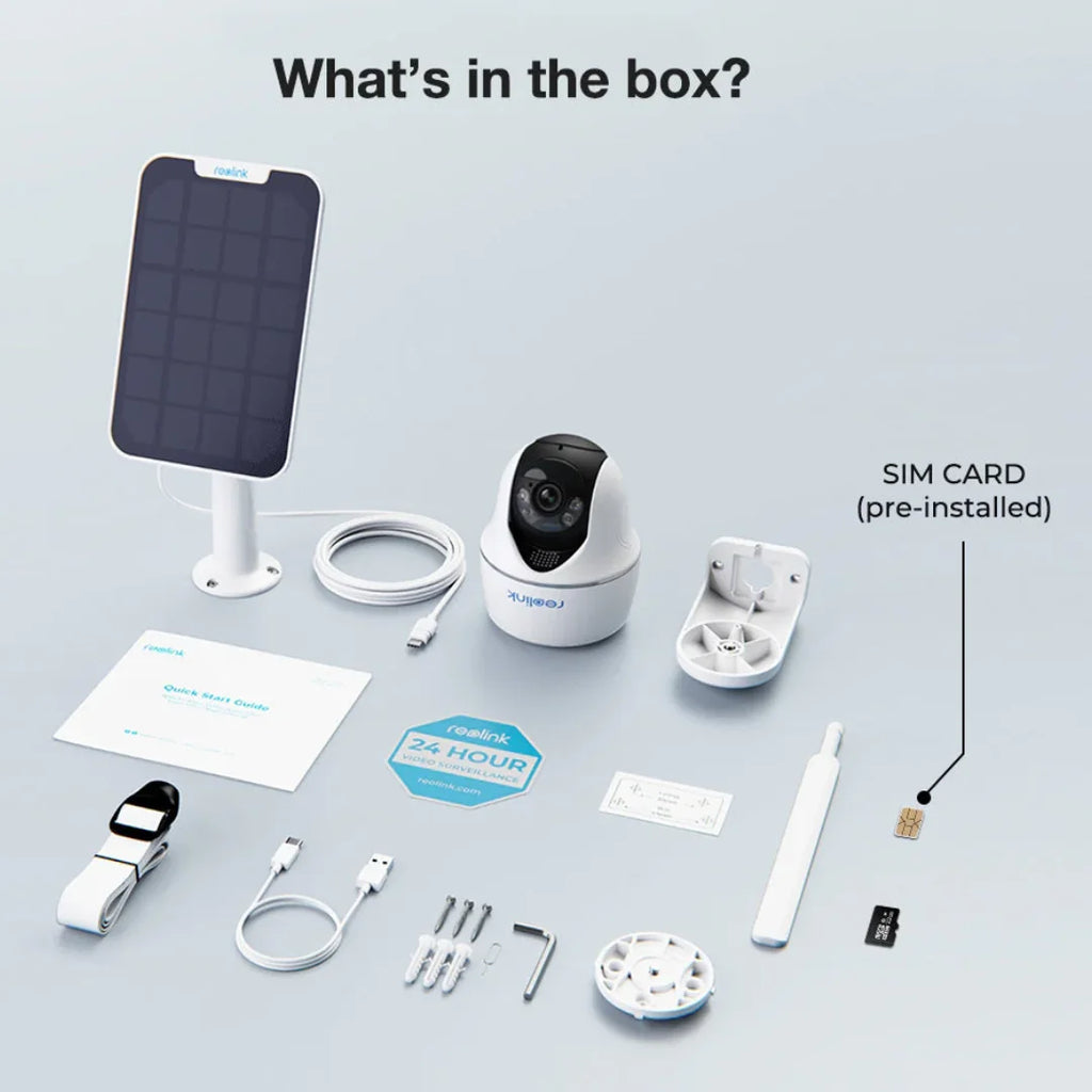 5-Year Unlimited Data with Reolink Security Camera Bundle, 4G LTE Outdoor Solar Wireless Surveillance Camera, Plug and Play