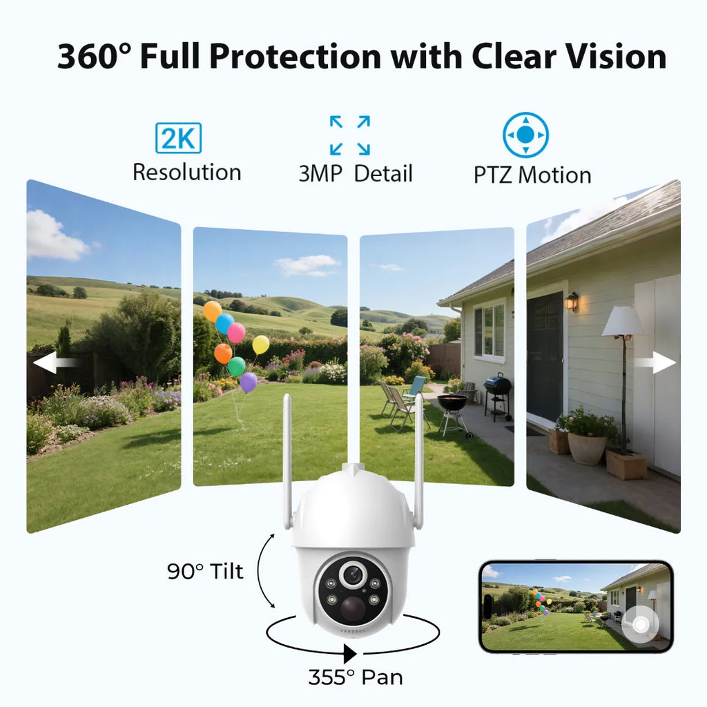 4G Wireless Solar Power Outdoor Security Camera PIR Human Detection Night Vision Waterproof Two-Way Talk IP Camera with SIM Card