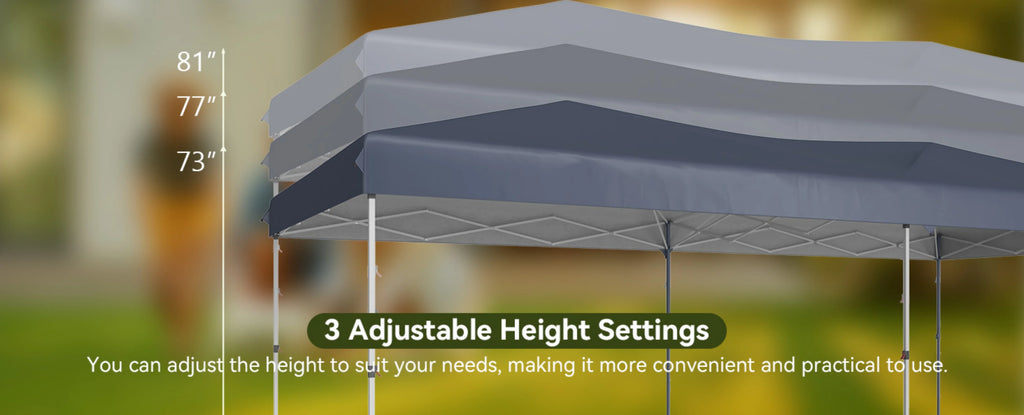 Nordivale 10x20FT Pop Up Gazebo Tent with 6 Sidewalls Waterproof Folding Canopy for Wedding Outdoor Party Commercial Market