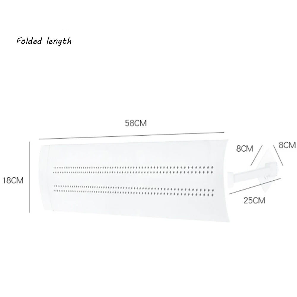 Air Conditioner Cover Windshield Air Condition Baffle Shield Wind Guide Month Straight Anti-wind Shield Adjustable Angle
