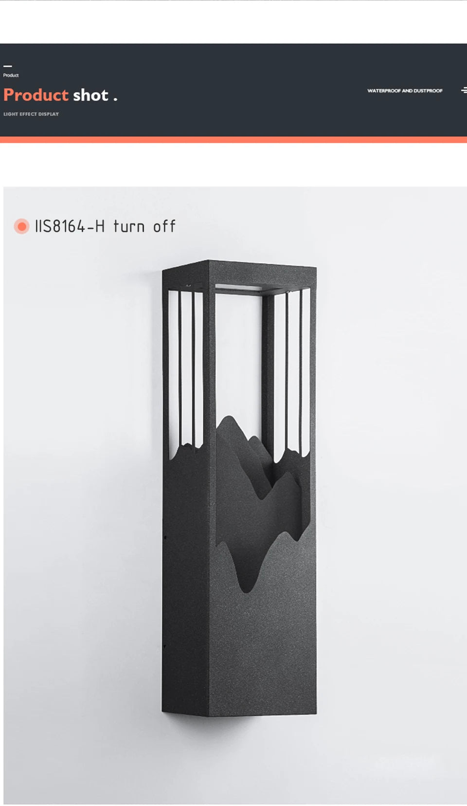 Modern LED Outdoor Light Fixture Waterproof Garden Porch Wall Lamp for Balcony Courtyard Street Wall Mounted Lighting Luminaires