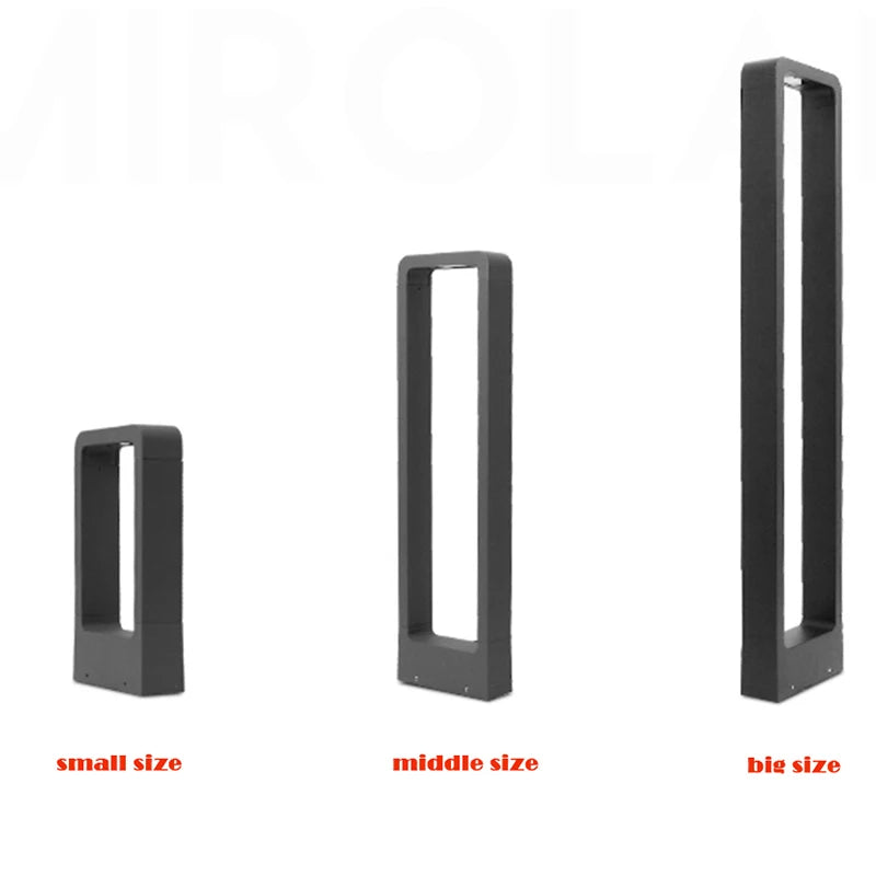 LED Garden Lights Lawn Lamp IP65 Waterproof 7W Modern Aluminum Pillar Light Outdoor Courtyard Villa Landscape Lawn Bollards Lamp