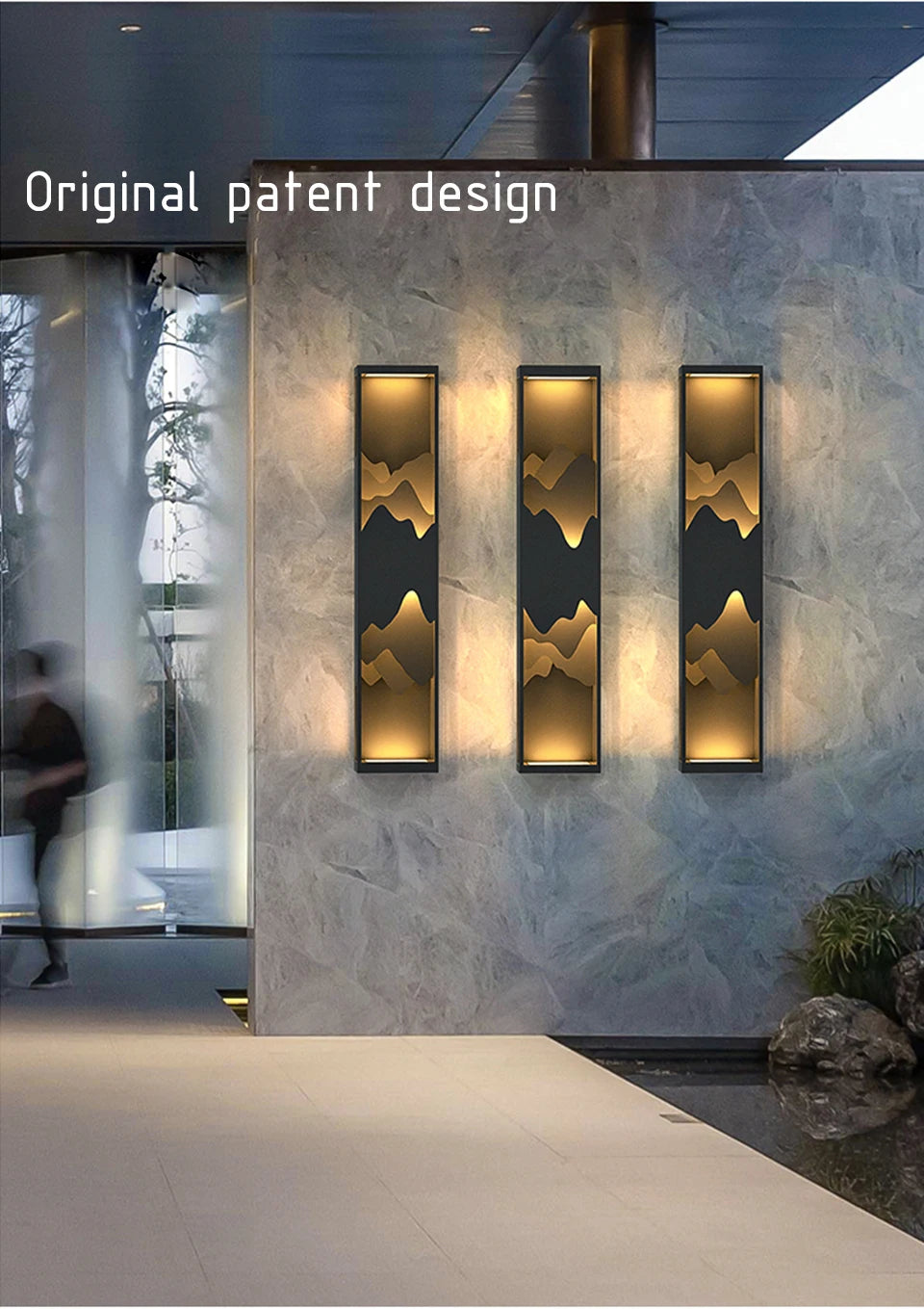 Modern LED Outdoor Light Fixture Waterproof Garden Porch Wall Lamp for Balcony Courtyard Street Wall Mounted Lighting Luminaires