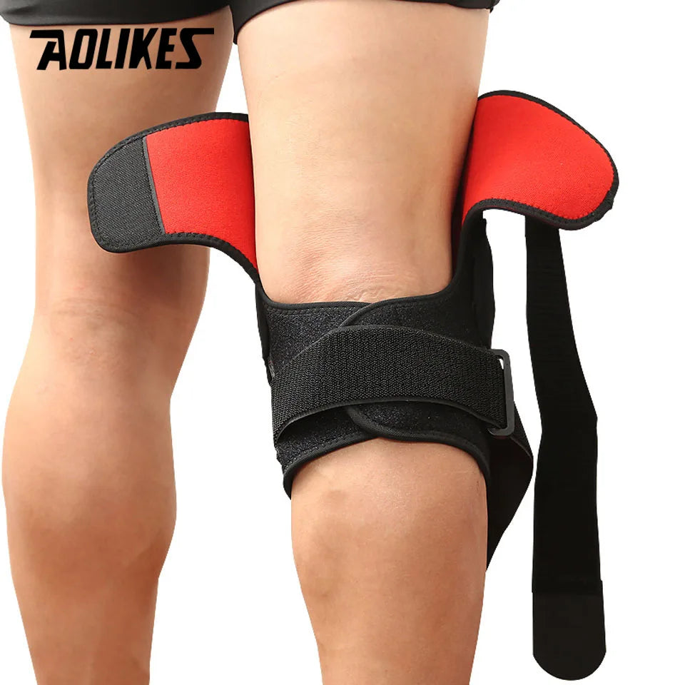 AOLIKES 1PC Knee Joint Brace Support Adjustable Knee Stabilizer Kneepad Strap Patella Protector Orthopedic Arthritic Guard