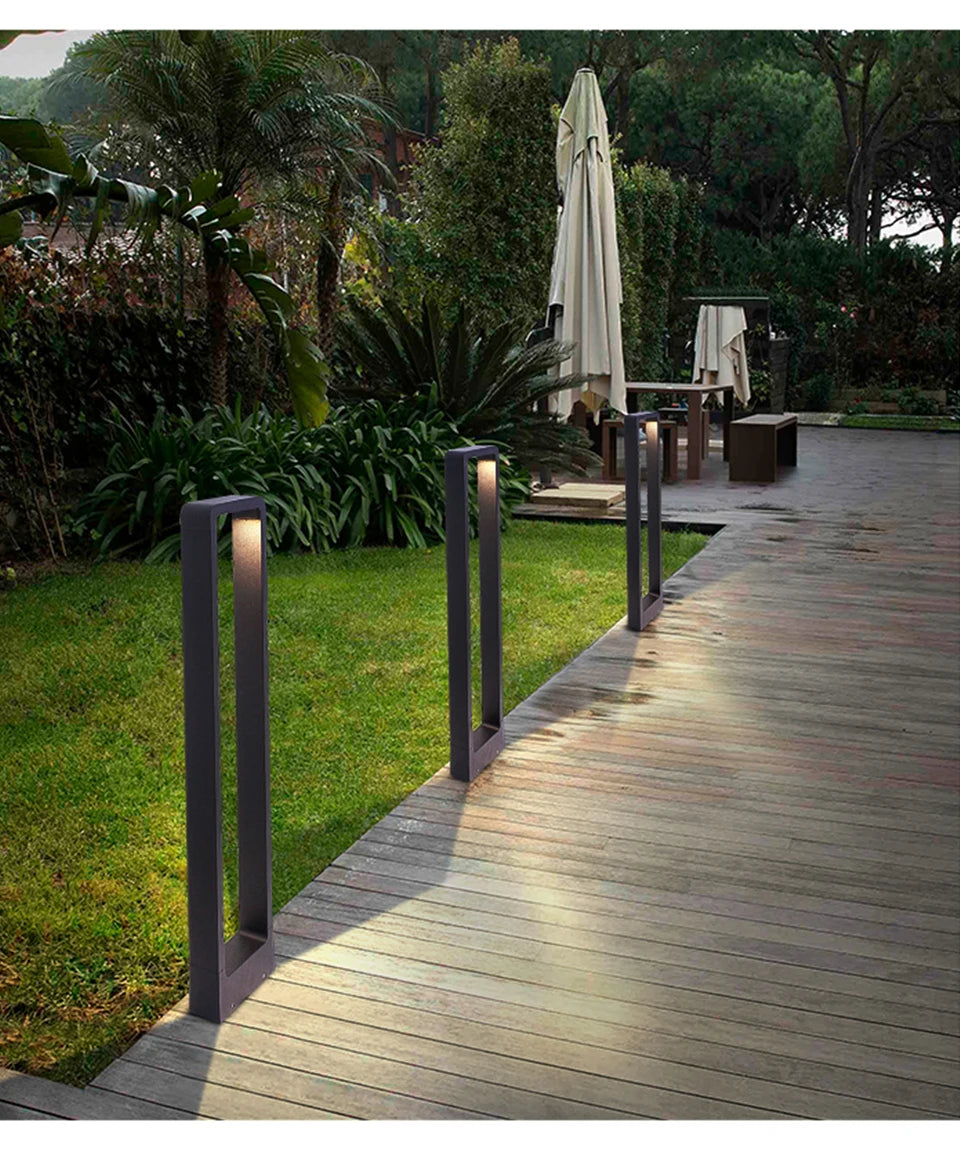 LED Garden Lights Lawn Lamp IP65 Waterproof 7W Modern Aluminum Pillar Light Outdoor Courtyard Villa Landscape Lawn Bollards Lamp