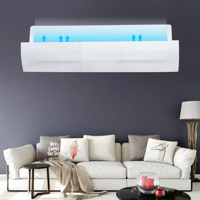 Home Adjustable Air Conditioner Cover Windshield Air Conditioning Baffle Shield Wind Guide Month Straight Anti-Wind Shield New