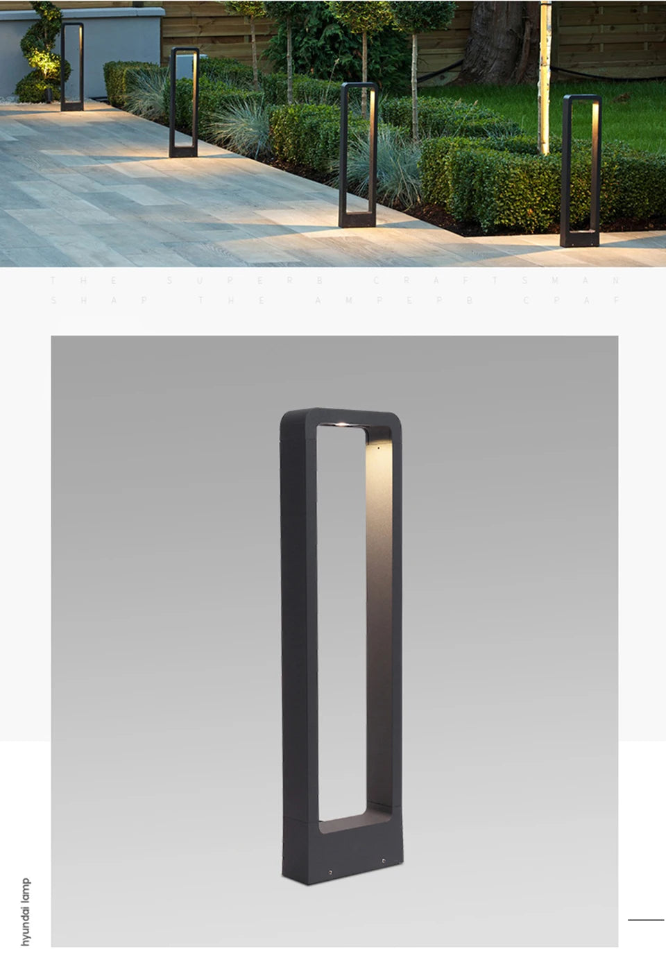 LED Garden Lights Lawn Lamp IP65 Waterproof 7W Modern Aluminum Pillar Light Outdoor Courtyard Villa Landscape Lawn Bollards Lamp