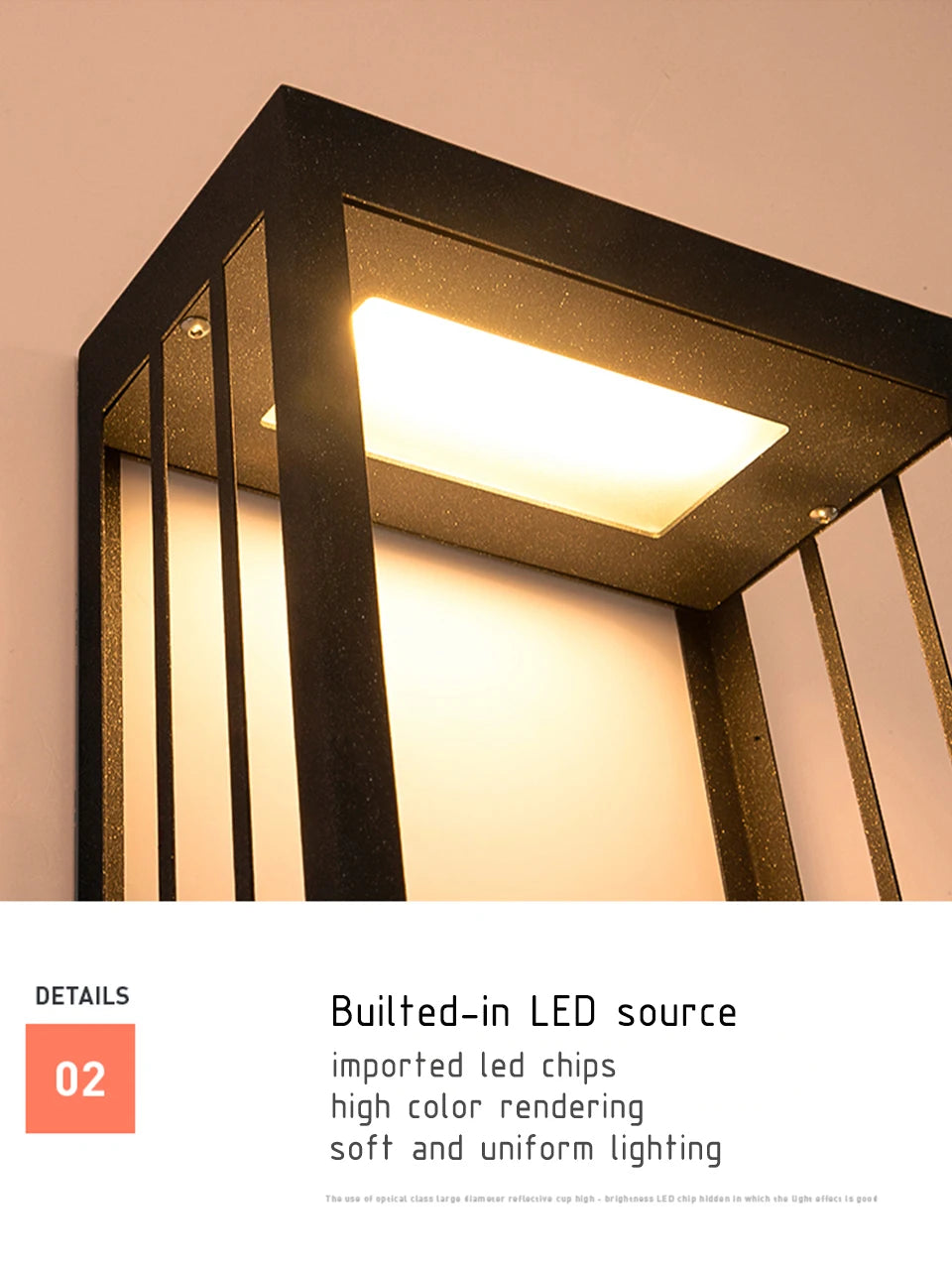 Modern LED Outdoor Light Fixture Waterproof Garden Porch Wall Lamp for Balcony Courtyard Street Wall Mounted Lighting Luminaires