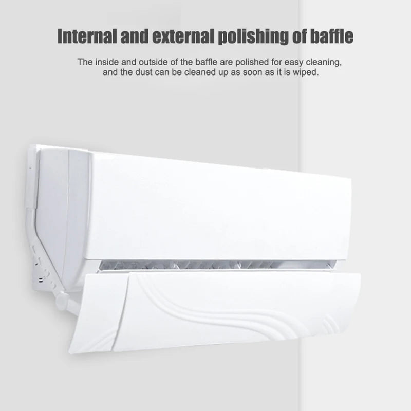 Fashion Air Conditioner Wind Deflector Telescopic Adjustable Angle Easy Installation Air conditioning baffle household daily