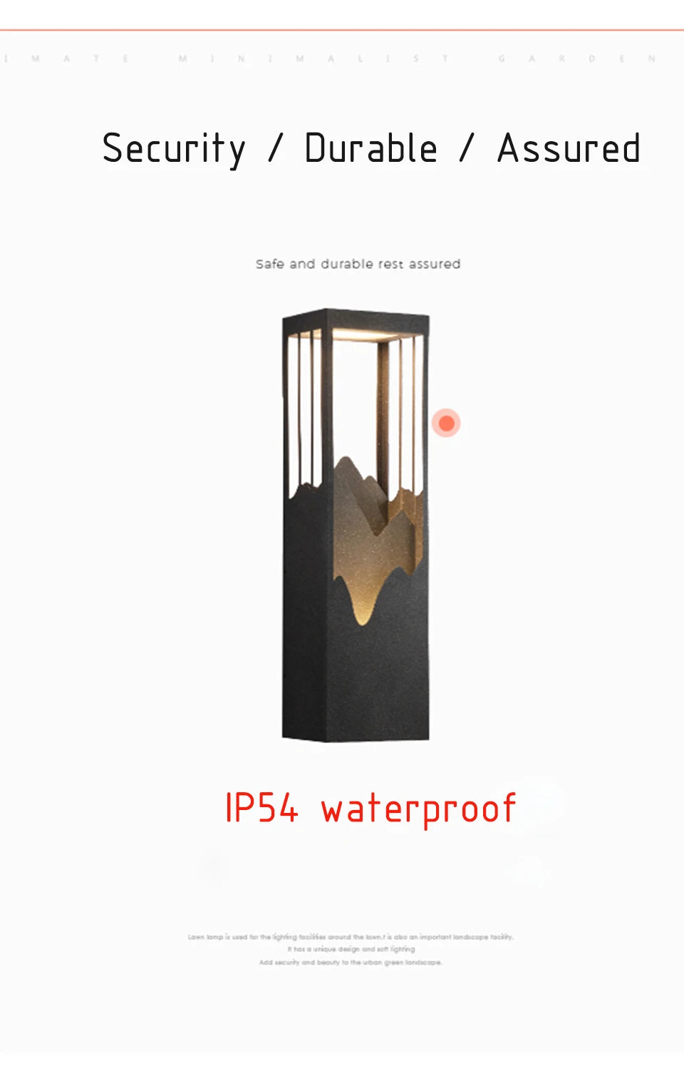 Modern LED Outdoor Light Fixture Waterproof Garden Porch Wall Lamp for Balcony Courtyard Street Wall Mounted Lighting Luminaires