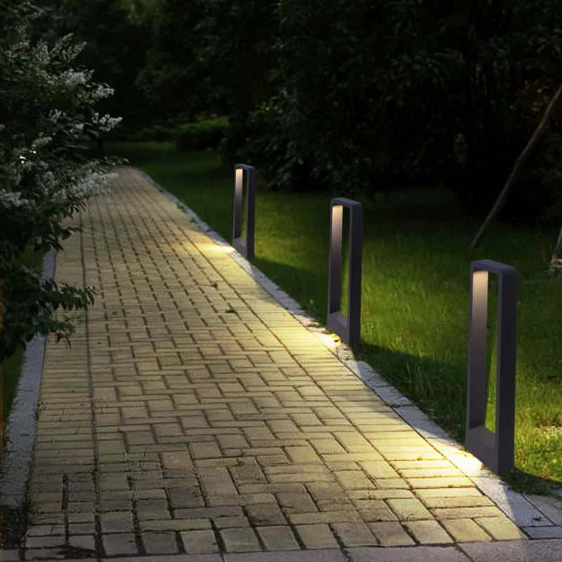 LED Garden Lights Lawn Lamp IP65 Waterproof 7W Modern Aluminum Pillar Light Outdoor Courtyard Villa Landscape Lawn Bollards Lamp