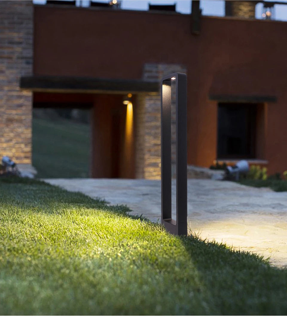 LED Garden Lights Lawn Lamp IP65 Waterproof 7W Modern Aluminum Pillar Light Outdoor Courtyard Villa Landscape Lawn Bollards Lamp