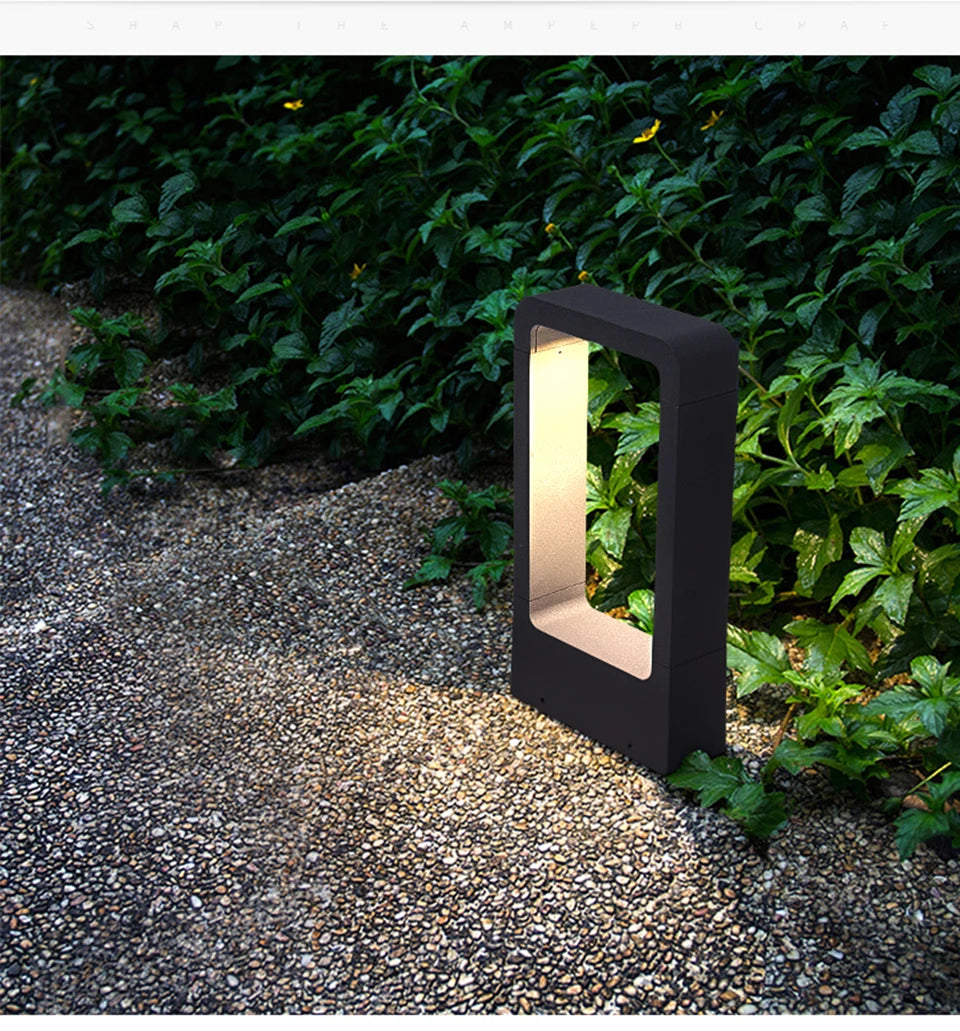 LED Garden Lights Lawn Lamp IP65 Waterproof 7W Modern Aluminum Pillar Light Outdoor Courtyard Villa Landscape Lawn Bollards Lamp