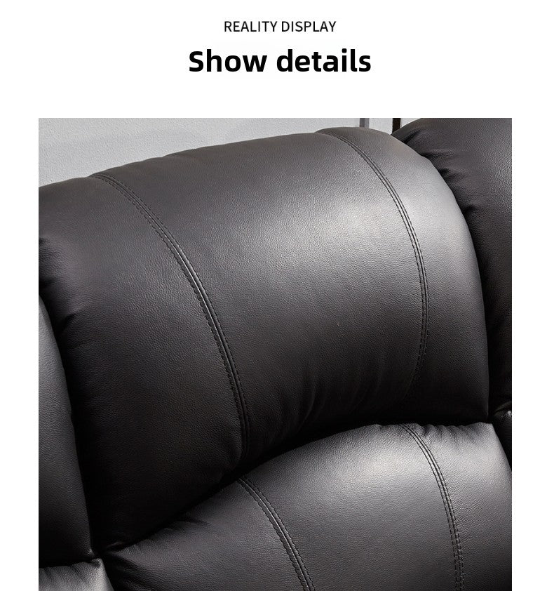 Genuine Leather Sofa Living Room Set Electric Sofa 3 2 1 Seat Genuine Electric Power Leather Recliner Sofa Set