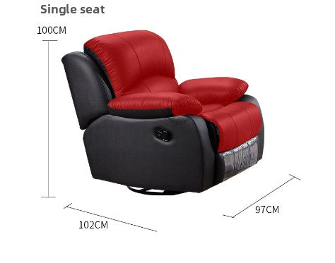 Genuine Leather Sofa Living Room Set Electric Sofa 3 2 1 Seat Genuine Electric Power Leather Recliner Sofa Set
