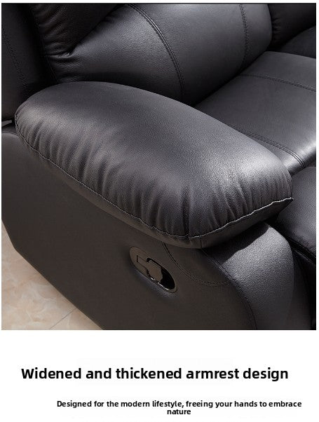 Genuine Leather Sofa Living Room Set Electric Sofa 3 2 1 Seat Genuine Electric Power Leather Recliner Sofa Set