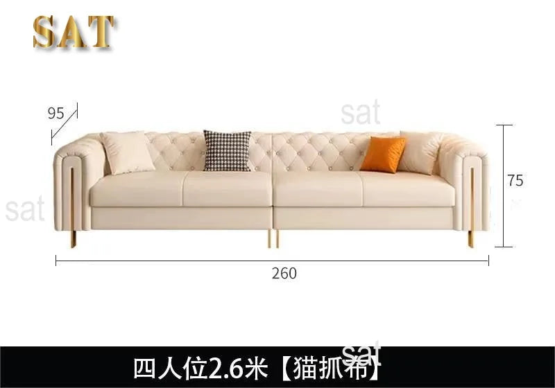 %^High Quality Sectional Sofa 3 Seater Boucle Fabric Sofa Set Living Room for Home