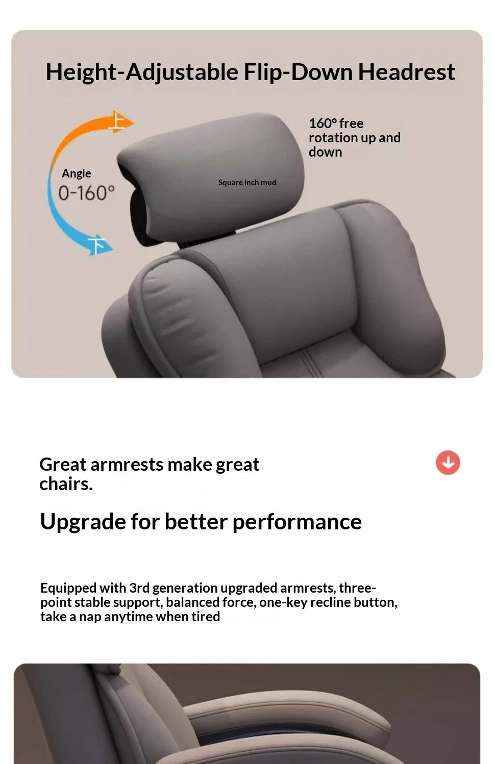 Ergonomic Office Chair Gaming Computer Desk Chair Adjustable Lumbar Swivel Headrest Breathable Mesh High Back Home Cadeira