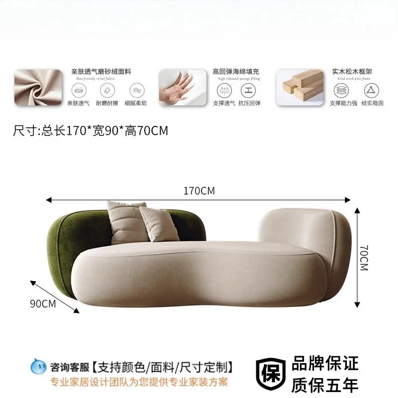 Modern home Luxury Living Room Furniture Sofa Set Floor Lazy Accents Designer Recliner Daybed Sectional Puff Sofa Corner Muebles