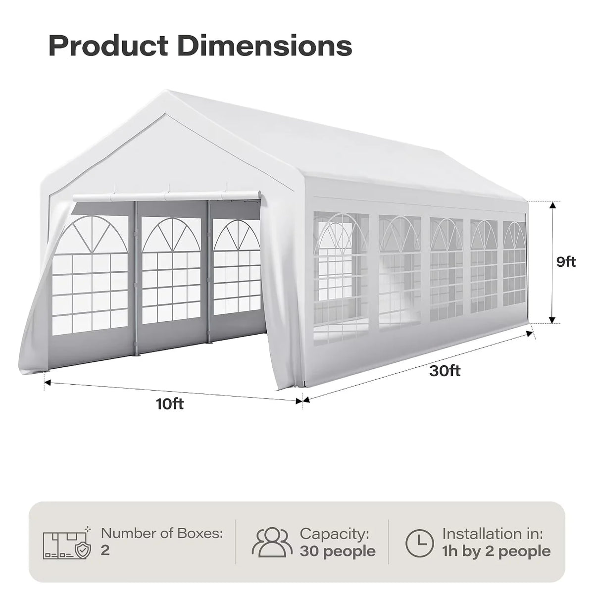 Custom Outdoor A‑Frame Shelter Tent, Stable Frame Structure Marquee, Waterproof Event Tent for Wedding Ceremony, Exhibition