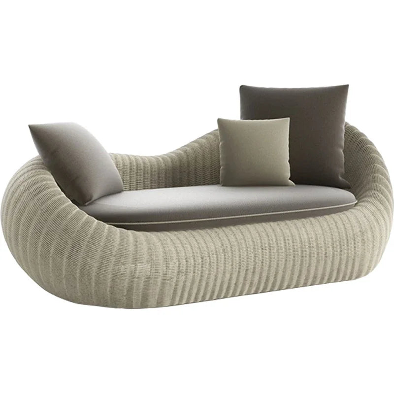 Select for you modern garden wicker furniture love seat sectional outdoor rattan sofa set