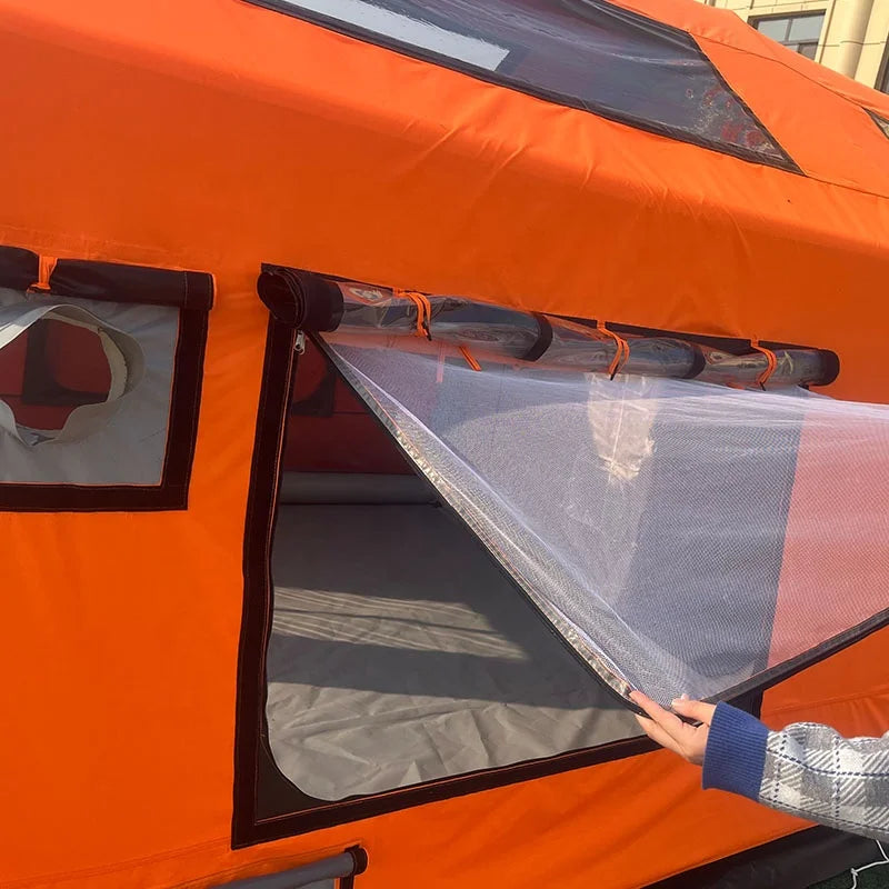 Large Luxury 5 6 7 Person Waterproof Durable Inflatable Airtight Camping Tent for Outdoor Camping