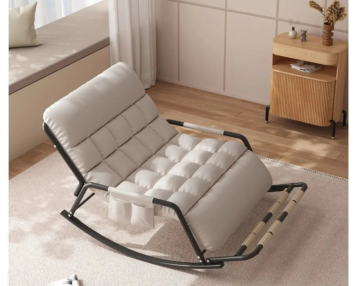 Reclining chair rocking chair adult sit and sleep dual-purpose new double lunch break balcony home leisure lazy sofa