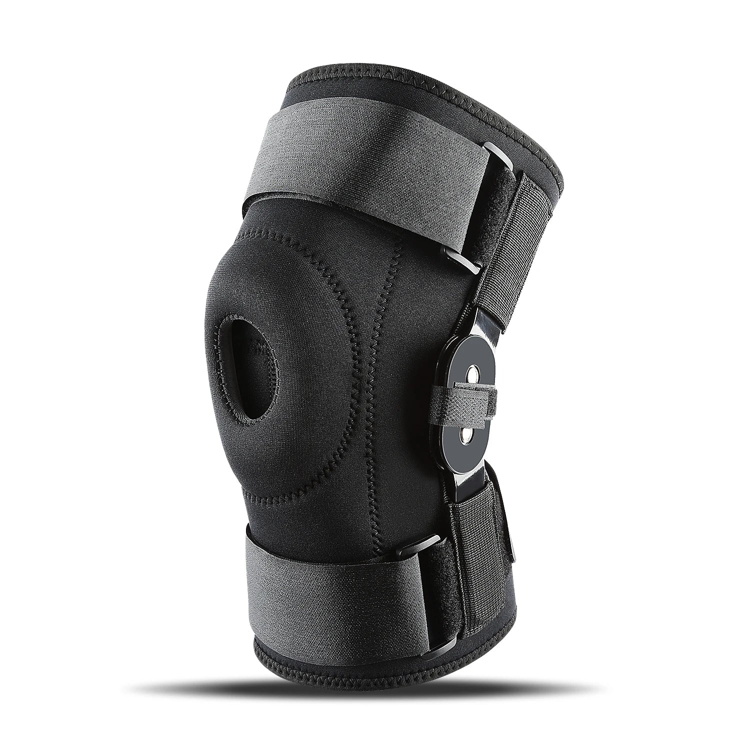 1 piece - Adjustable knee pad with double-layer steel plate stabilizer, suitable for both men and women, knee joint support, dou