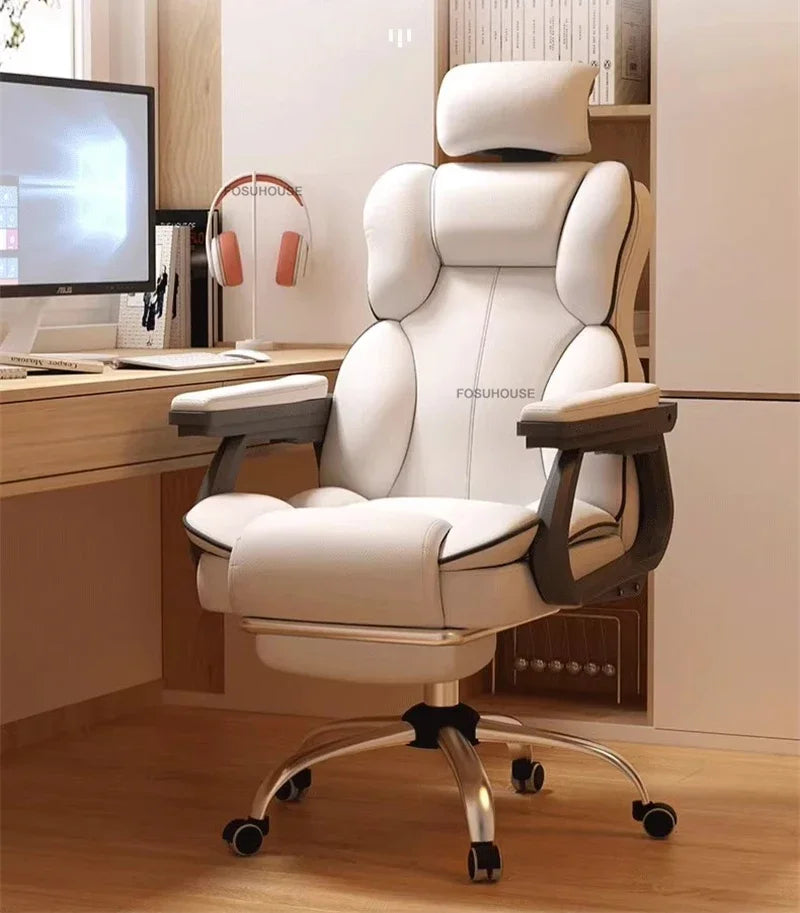 Ergonomic Office Chair Lifting Rotating Armchair Home Game Computer Chair European Backrest Comfort Seating
