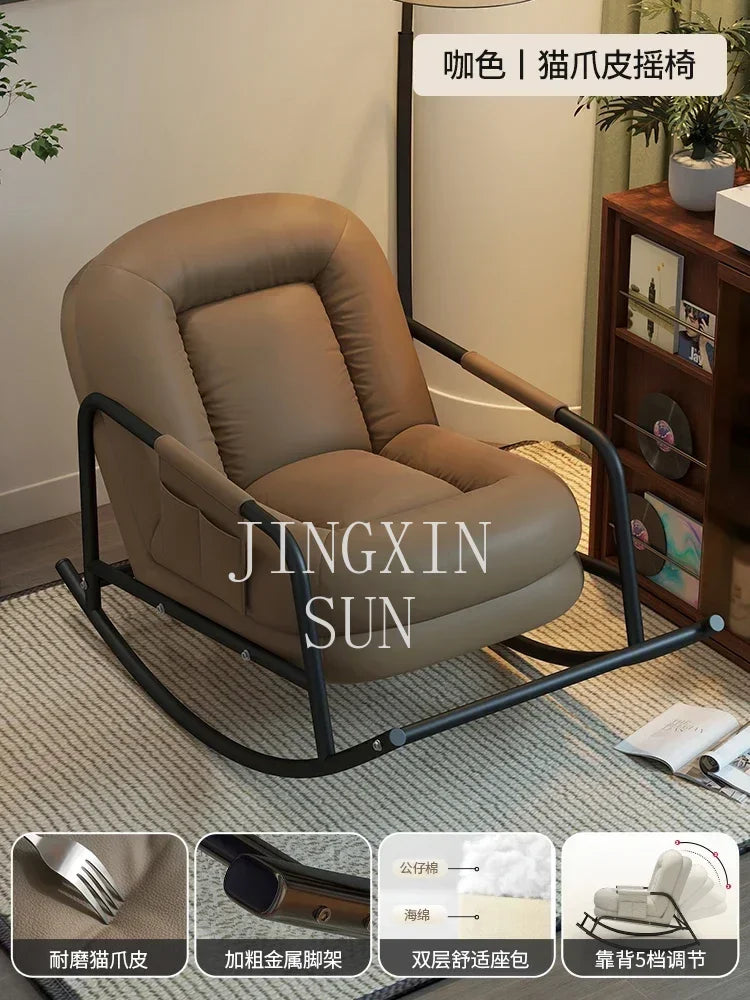 New Arrivals Lazy Sofa Rocking Chair Sofa Leisure Chair Living Room Single Rocking Chair Antique Style S51