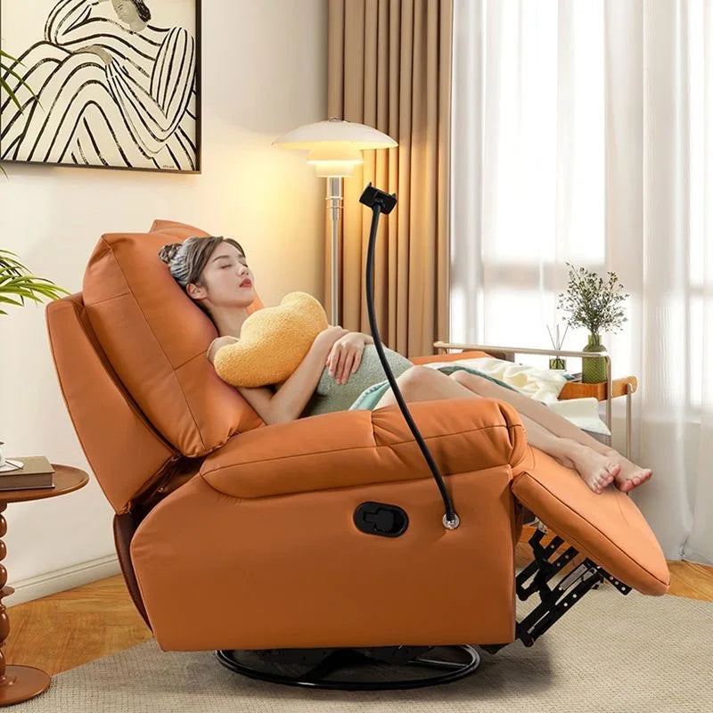 Modern Luxury  Living Room Swivel Electric Chairs Lounge Arm Rocking Sofa Single Reclinertufted Lazy Adults Furniture Designer