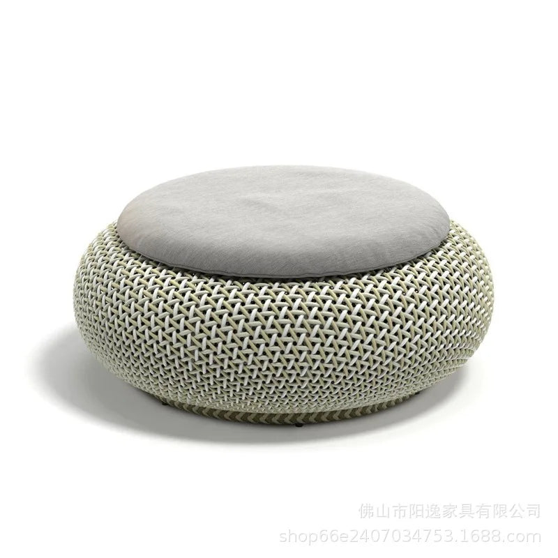 for Outdoor Rattan Sofa Waterproof Sunscreen Aluminum Alloy Courtyard Villa Balcony Terrace Sun Room Bed and Breakfast