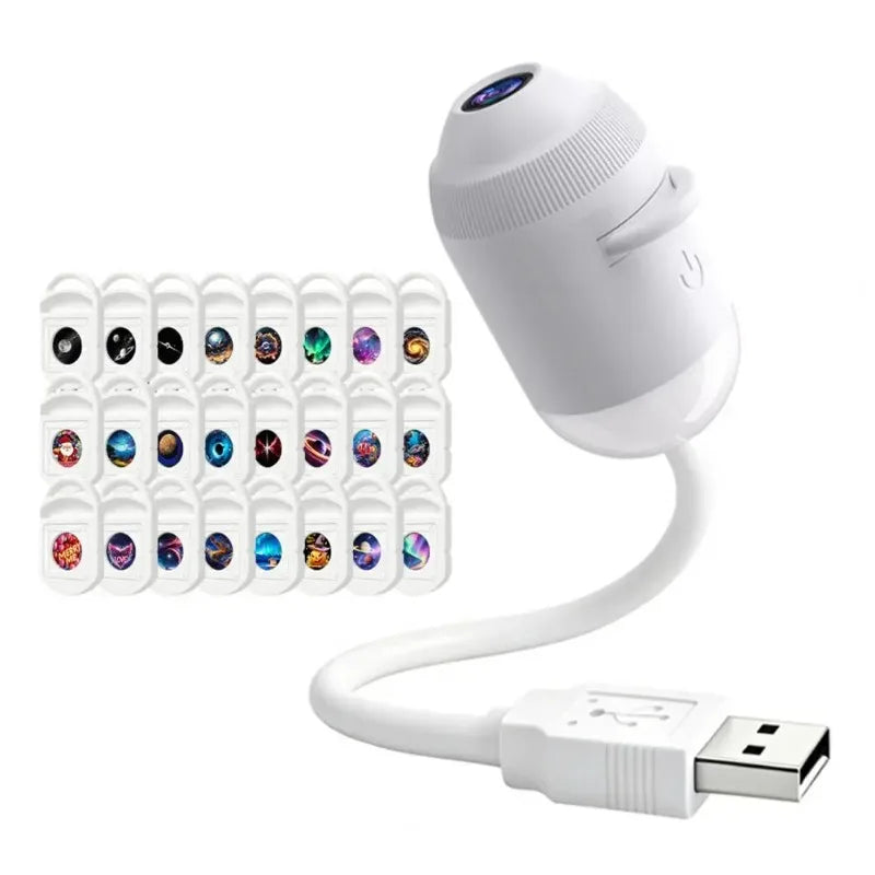 Intelligent Galaxy Ocean Projector 360 adjustable starry holographic night light Bedroom ceiling car home atmosphere lamp gifts