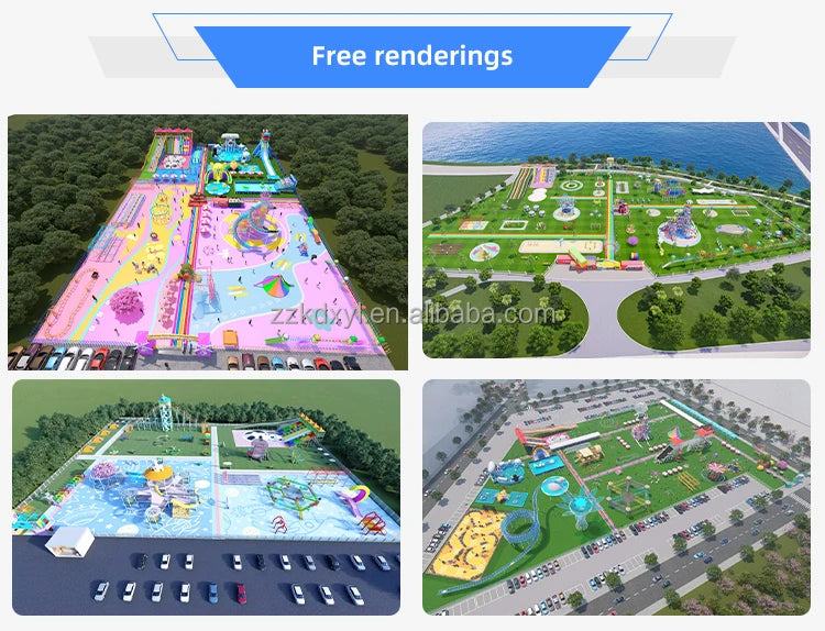 Commercial Non-Electric Amusement Park Parent-Child Play Equipment Outdoor 6-person Spinning Bike Fitness Exercise Facilitypromo