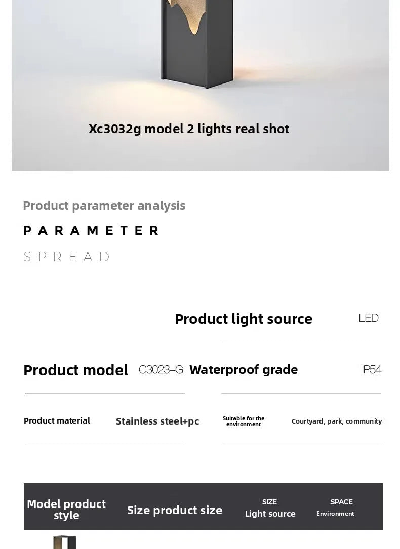 Lawn Light Landscape Outdoor Waterproof Led Grass Light Villa Decoration Community Garden Atmosphere Garden Light