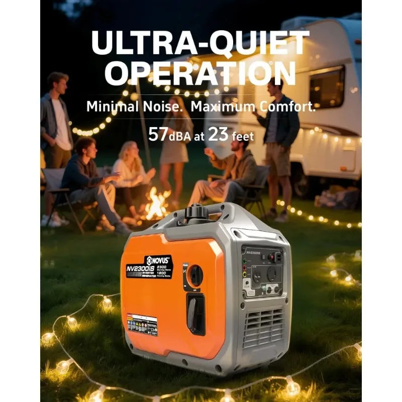 Customized Portable Inverter Generator, Super Quiet Gas Generator, Stable Small Generators for Camping, Home and RV, Customized