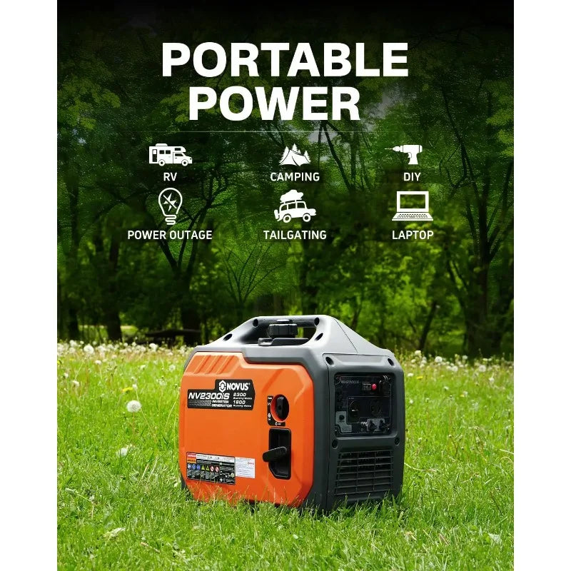 Customized Portable Inverter Generator, Super Quiet Gas Generator, Stable Small Generators for Camping, Home and RV, Customized