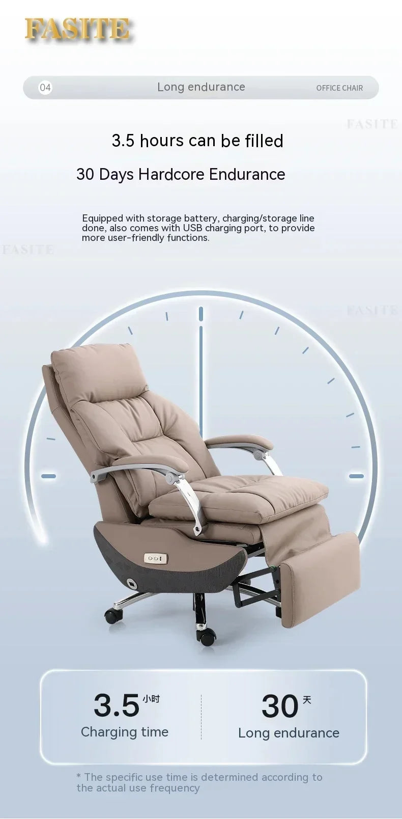 Practical Leather Executive Mobile Desk Chair Gaming Computer Ergonomic Office Chairs Reading