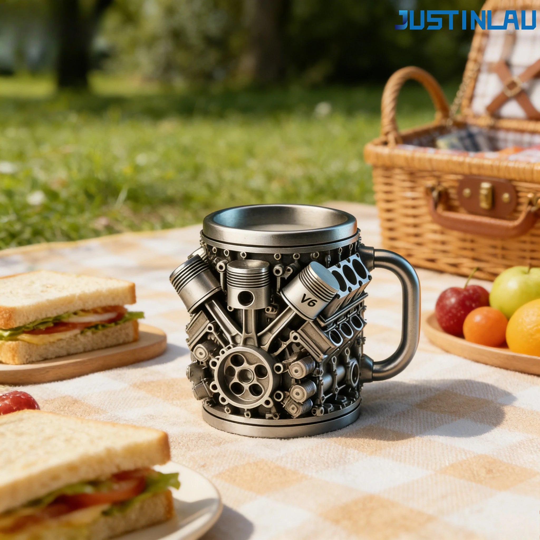 JUSTINLAU 240/350ML 304 Stainless Steel Resin  Coffee Cup Hot Water Mug Tea Cup for Outdoors Eco-Friendly  in Stock Beer Mug