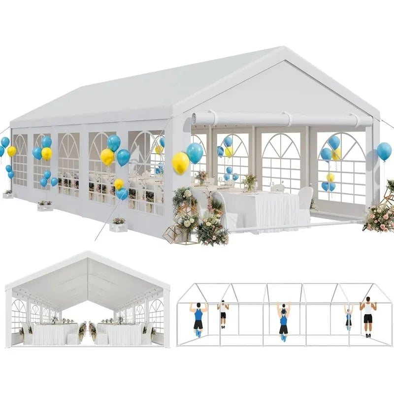 16x32ft Heavy Duty Outdoor Wedding Party Tent Canopy for Events and Gatherings