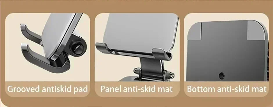 360° Rotation Metal Phone Holder Portable Foldable Desktop Tablet Stand For iPhone Samsung Xiaomi iPad Air Cellphone Bracket