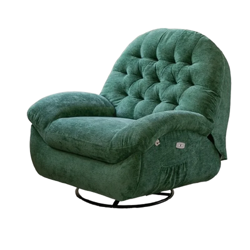 Massage Heating USB Sofa Luxury RotatableVoice Control Single Small Chaise Couch Lounge Modern Velvet Divano Soggiorno Furniture