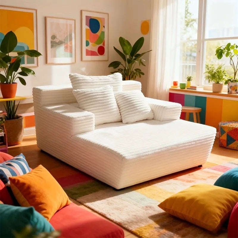 !@Wholesale Modular Sectional Sofa One Big Seat Compressed Sofa Bed Sleeper with Memory Foam Chenille Cover for Living Room