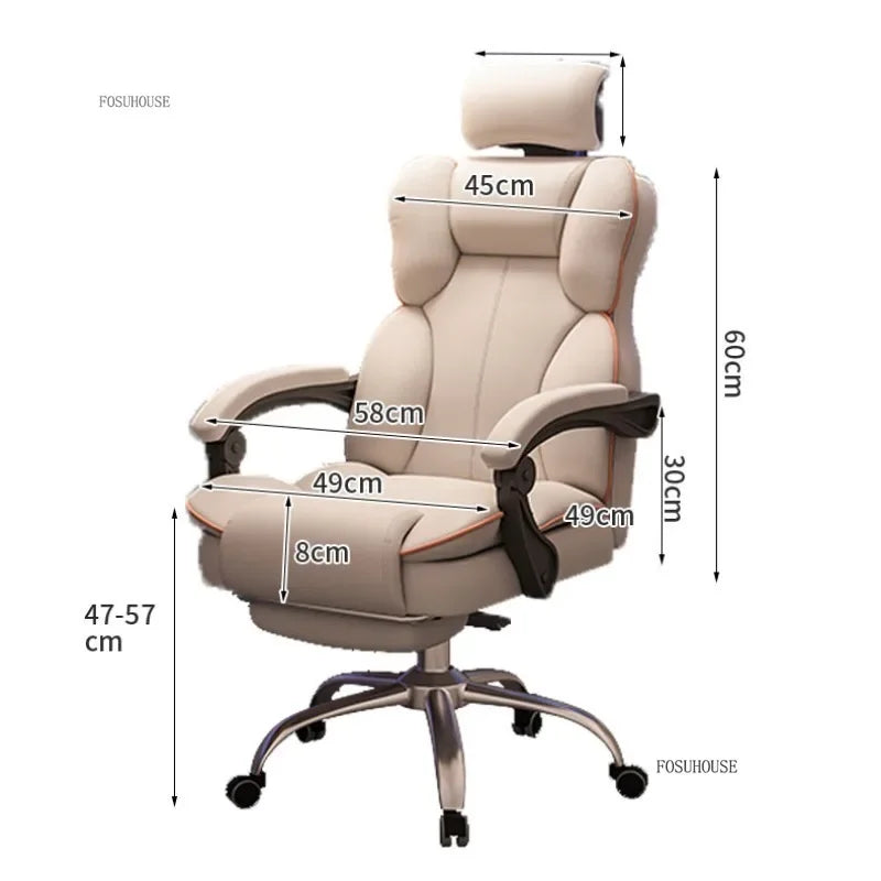 Comfortable Gaming Chair Lounge Office Swivel Recliner Gamer Accent Study Armchair Home Furnitures Mobile