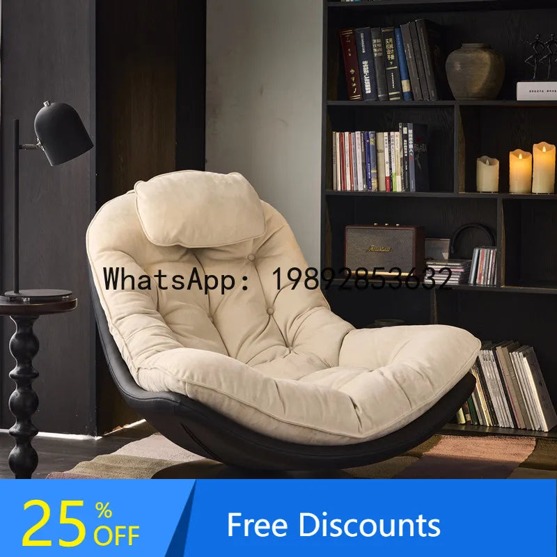H11-  Single Sofa Chair Lazy Rotating Balcony Lounge Chair High-End Reclining Chair for Living Room