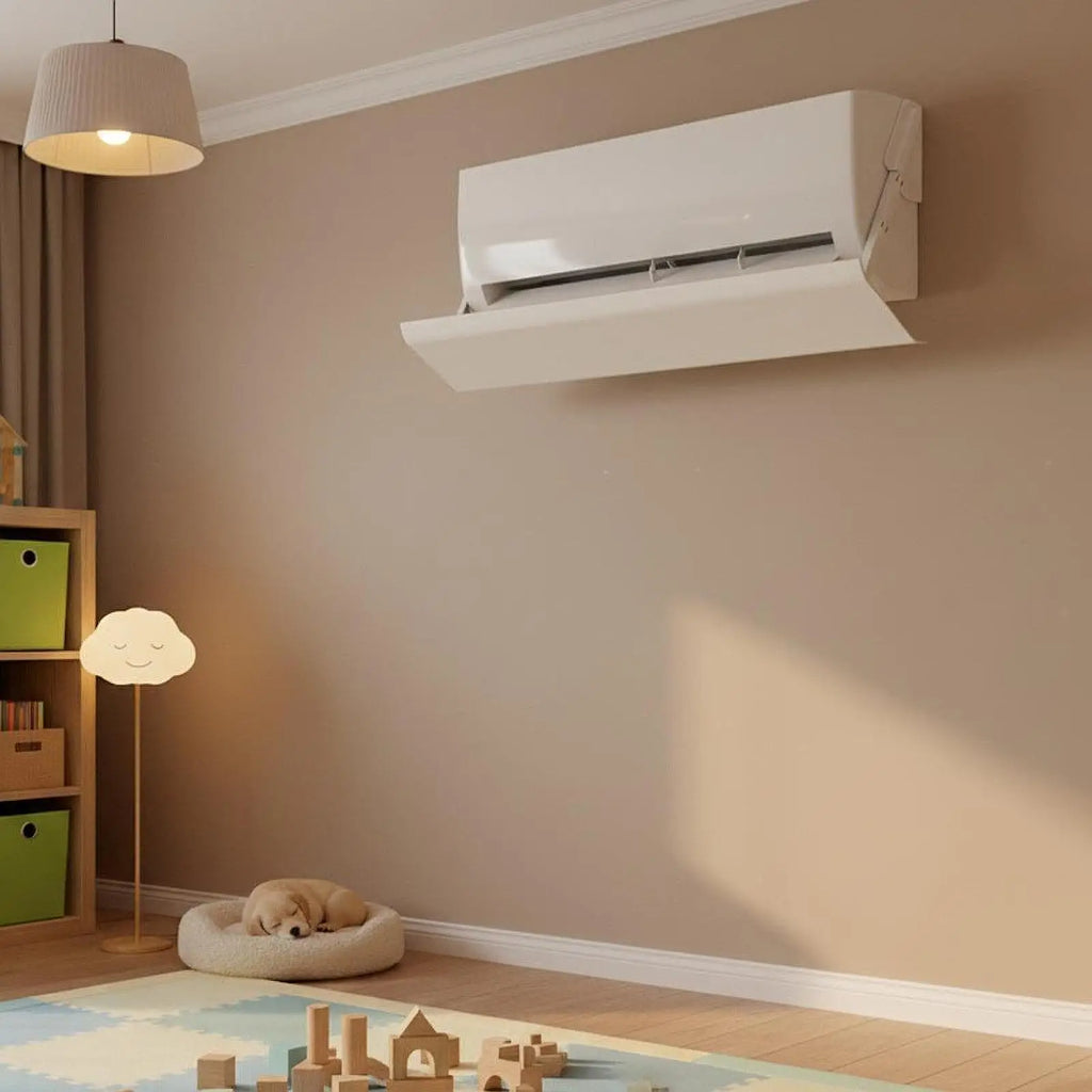 AC Wind Deflector for Units Clip on Installation Multi Angle Rotation for Conditioners Adjustable